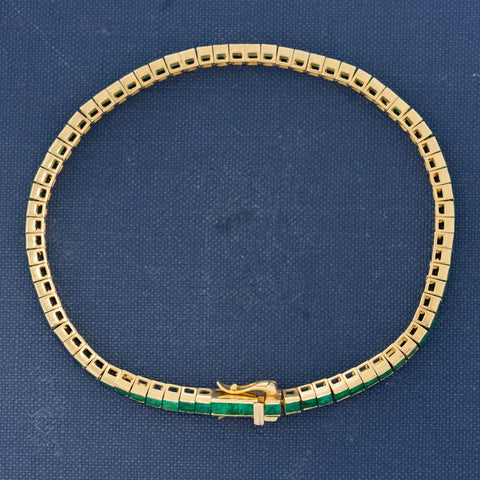 Vintage Emerald Tennis Bracelet