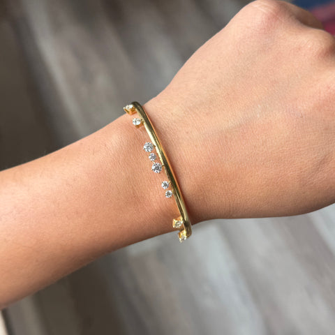 1.13ctw Barre Floating Diamond Bracelet, by Hearts On Fire