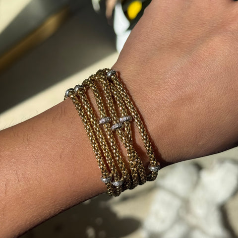 Vintage Diamond Bib Bracelet & Necklace Set, by Fope