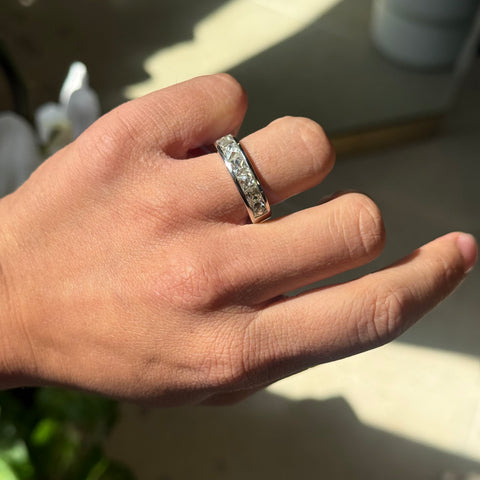 3.60ctw French Cut Diamond Channel Set Band
