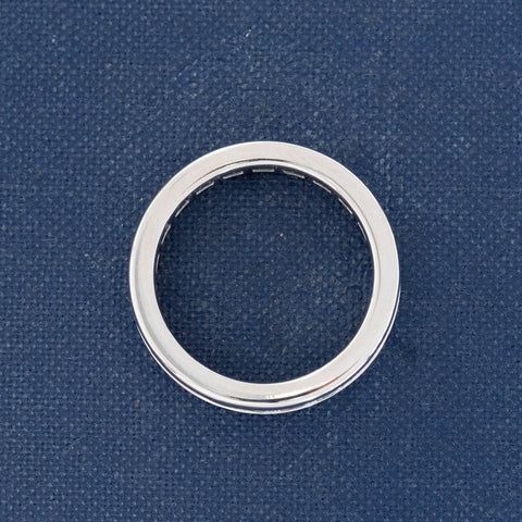 2.43ctw French Baguette Cut Diamond Eternity Band