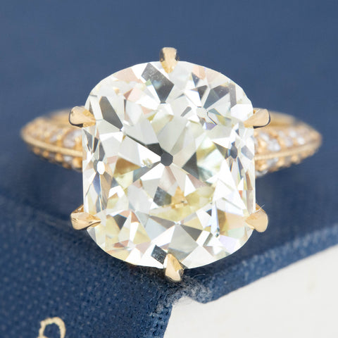 10.04ct Old Mine Cut Diamond Solitaire, GIA