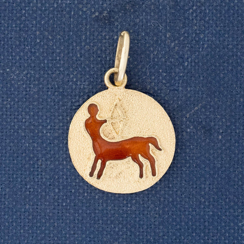 Vintage Enamel Sagittarius Charm