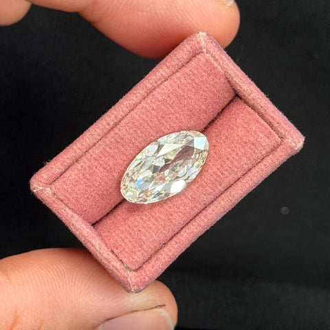 3.66ct Moval Cut Diamond, GIA K SI1