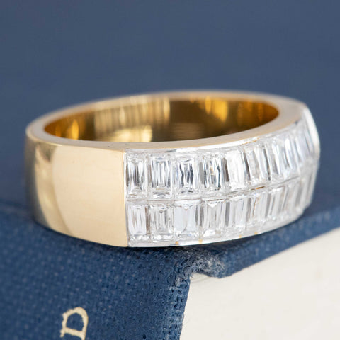 2.16ctw Criss Cut Diamond Double Row Band