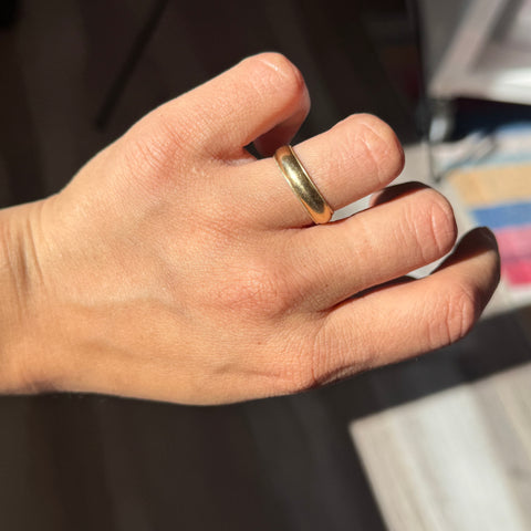 Vintage Milgrain Wedding Band, 5mm