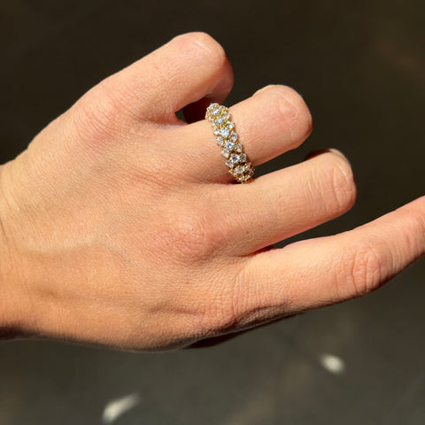 3.00ctw Round Brilliant Cut Diamond Eternity Flexible Band