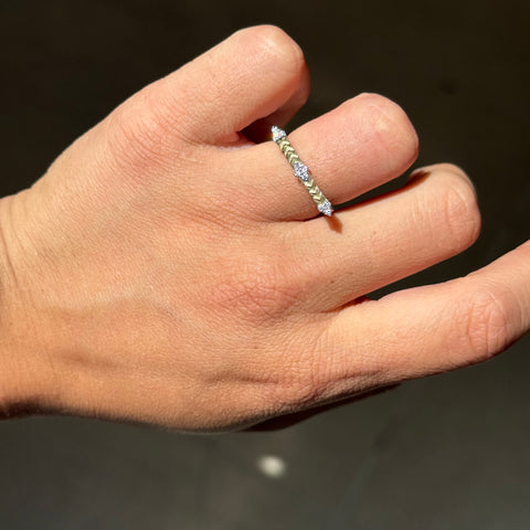 Quad Trio Bar Ring, by Jude Frances