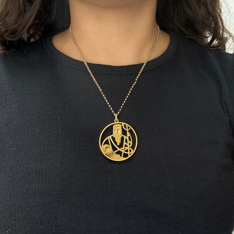 Vintage Neptune/Aquarius Pendant, by Gubelin