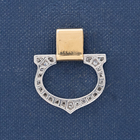 Vintage Diamond "C" Charm, by Cartier