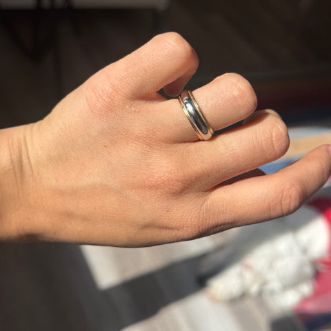 Vintage Platinum & Gold Wide Band, by Tiffany & Co.