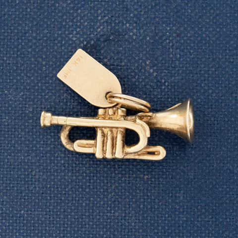 Vintage New Orleans Trumpet Charm