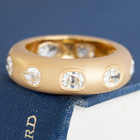 2.98ctw Mixed Old Cut Diamond Scatter Band
