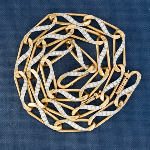 Vintage Diamond Convertible Bracelet/Necklace, by Bvlgari