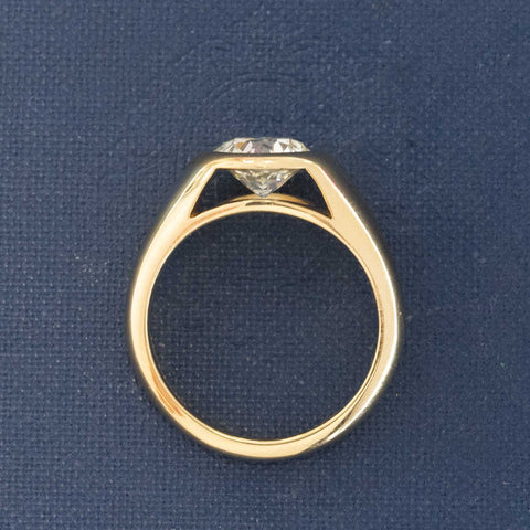 1.60ct Old European Cut Diamond Bezel Solitaire