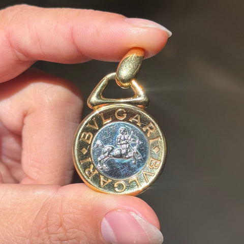 Vintage Sagittarius Zodiac Pendant, by Bvlgari