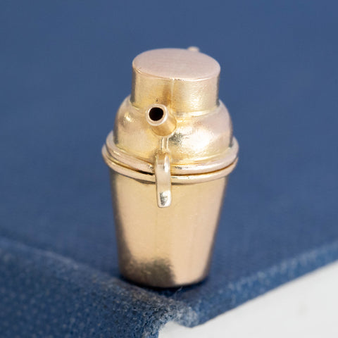 Vintage Devil Cocktail Shaker Charm