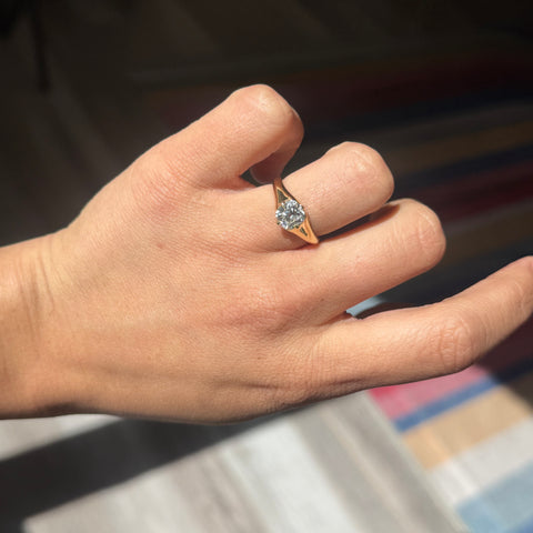 1.28ct Cushion Cut Diamond Solitaire, GIA J VS1