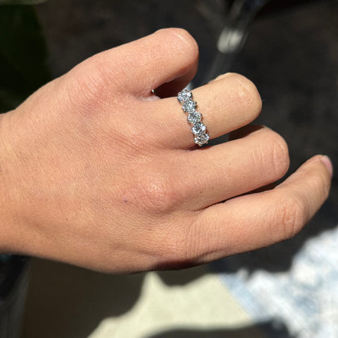 1.58ctw Old European Cut Diamond 5-Stone Band