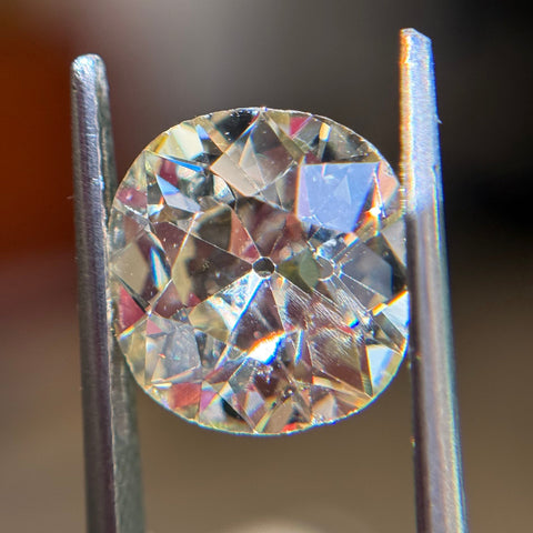 3.96ct Old Mine Cut Diamond, GIA U-V VS2