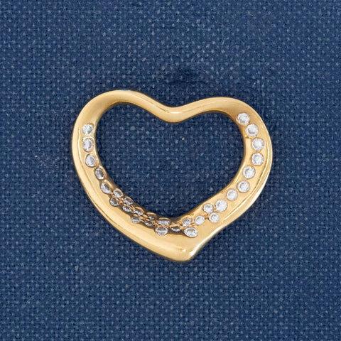 RARE Diamond Heart Pendant, by Elsa Peretti for Tiffany & Co.