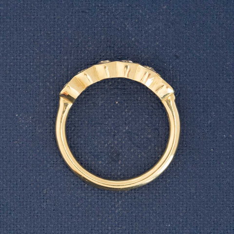 .84ctw Old European Cut Diamond 6-Stone Bezel Band