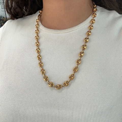 Vintage Jumbo Mariner Link Chain Necklace, by Balestera