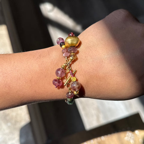 Freeform Gemstone Bead Bracelet