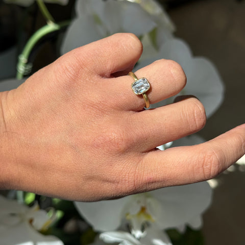 1.70ct Cushion Cut Diamond Collet Solitaire, GIA