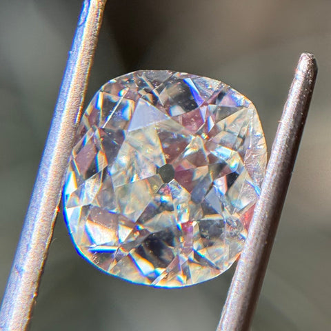 2.47ct Elongated Old Mine Cut Diamond, GIA K VS2
