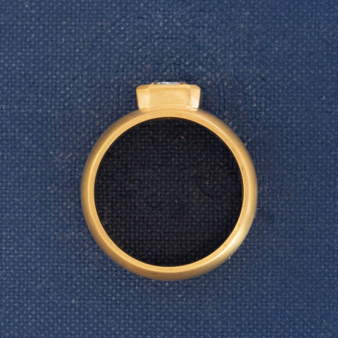 1.51ct Radiant Cut Diamond Cigar Ring