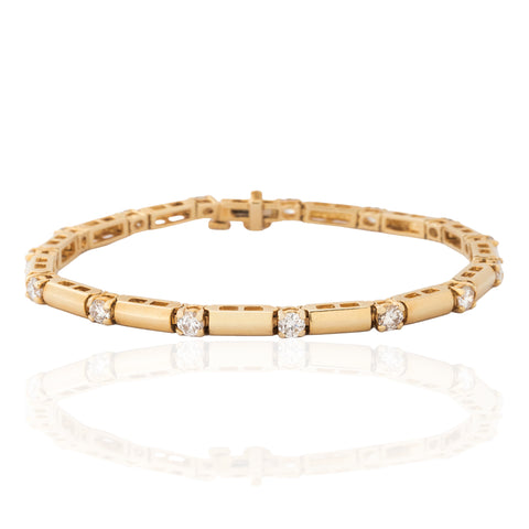 Vintage Diamond Block Bracelet
