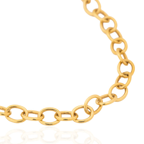 Vintage Oval Link Long Chain
