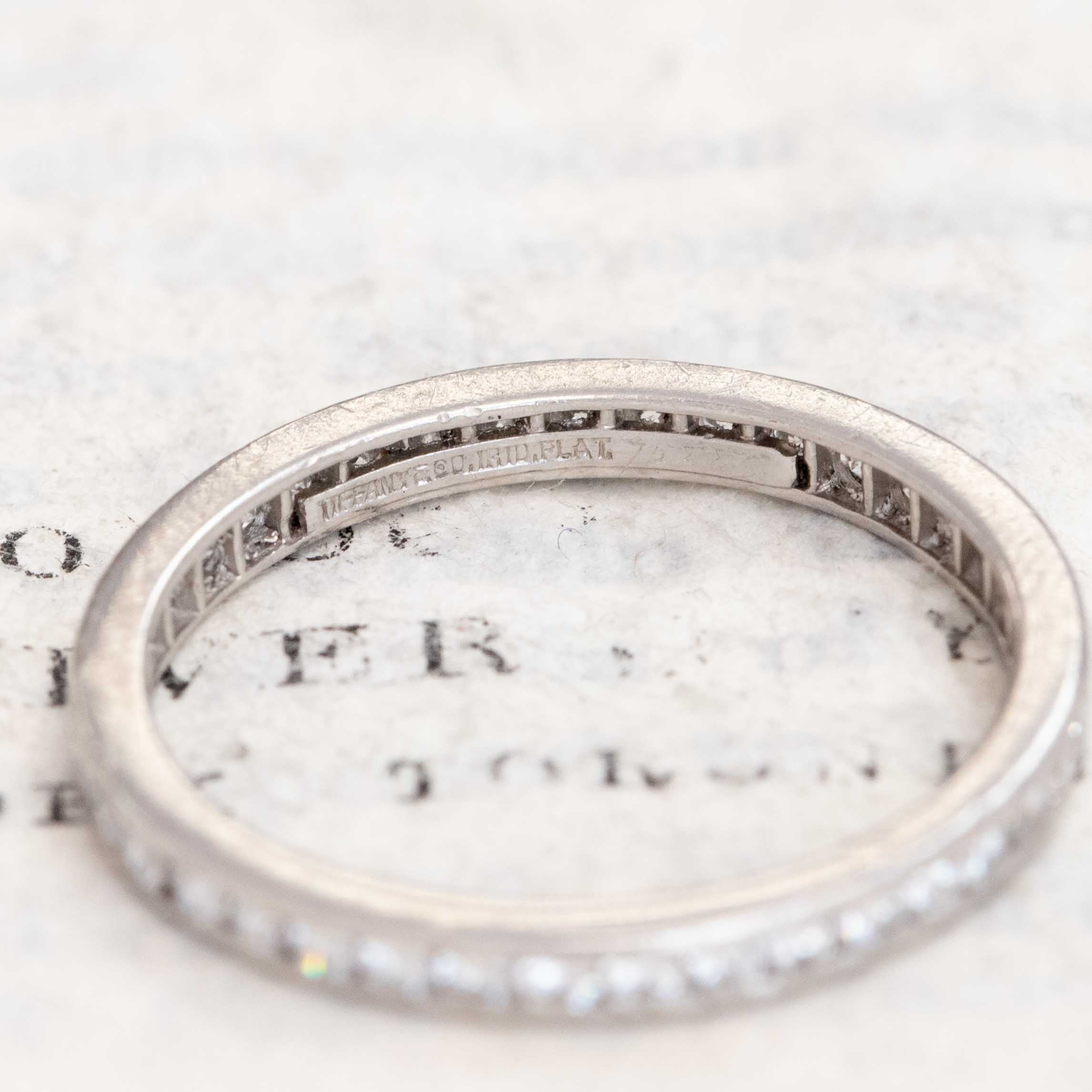 Full-diamond eternity ring by Tiffany & Co., round brilliant cut