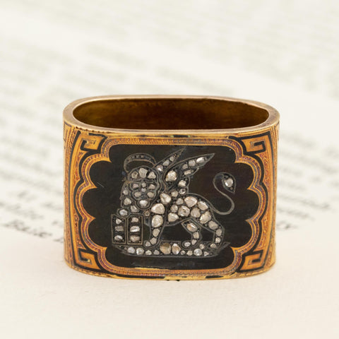 Antique Diamond Scarf Slide