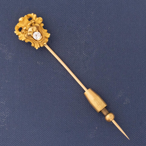 Antique French Diamond Lion Pin by Rene Boivin