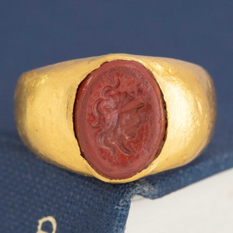 Antique High Karat Intaglio Ring