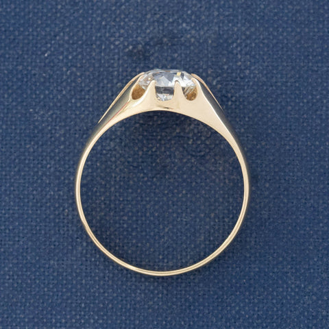 1.60ct Antique Old European Cut Diamond Belcher Ring, English