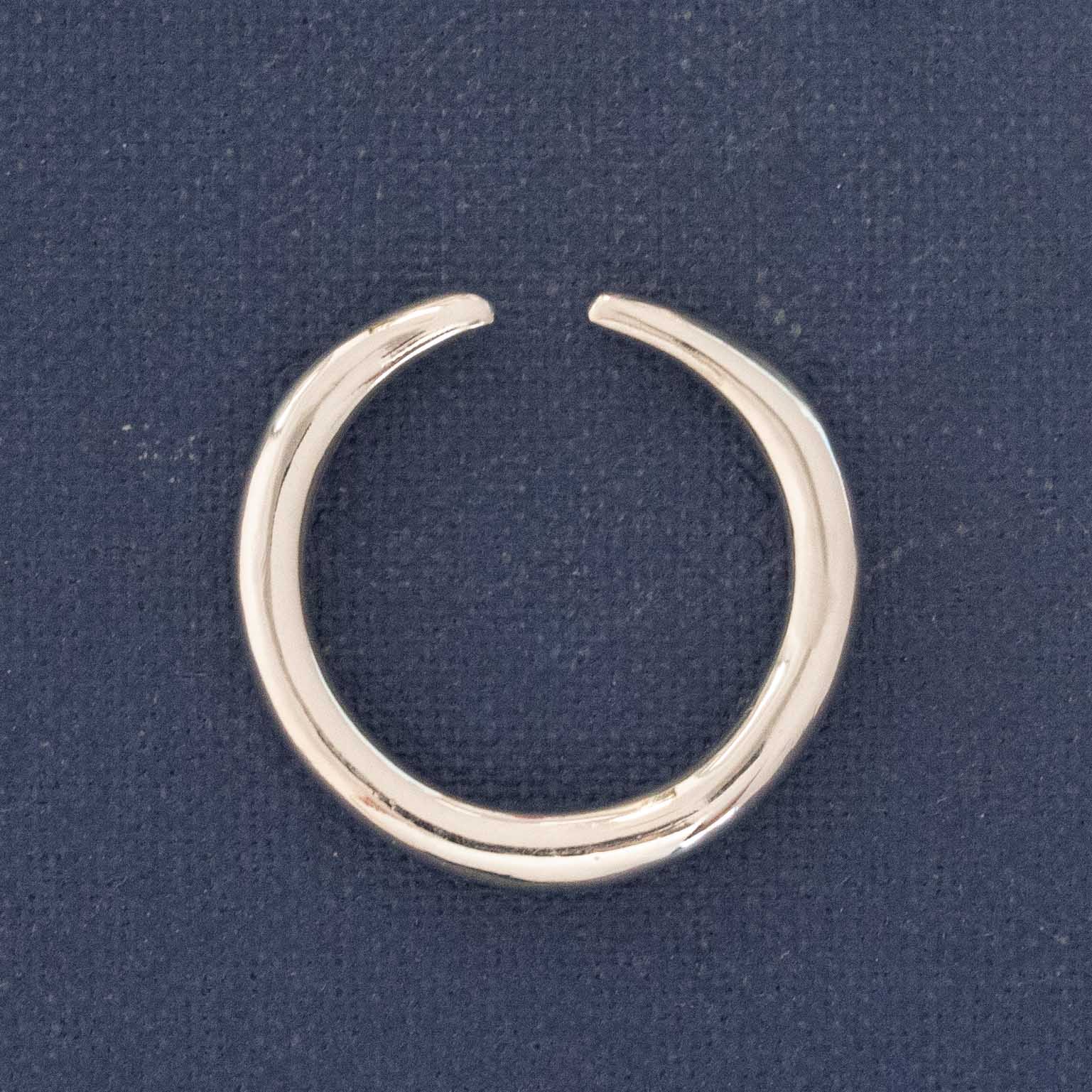 Side view of "Arc" Wedding Band in Platinum.