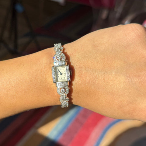 Art Deco Diamond Ladies Watch, By Blancpain