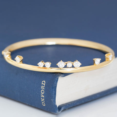 1.13ctw Barre Floating Diamond Bracelet, by Hearts On Fire