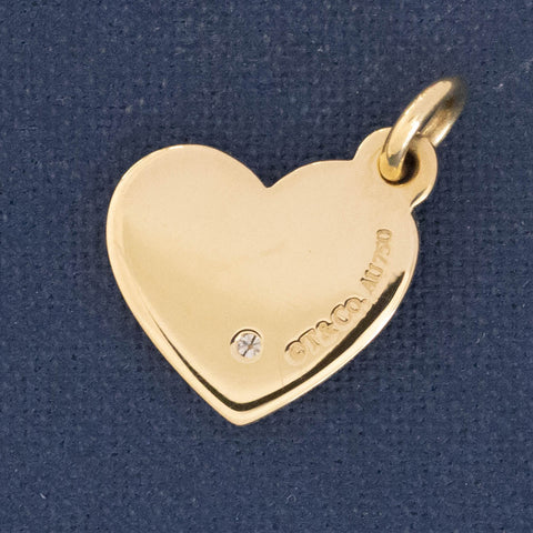 Diamond Heart MOM Charm by Tiffany and Co