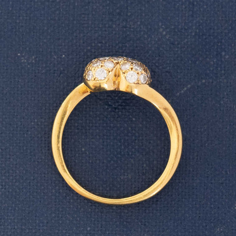 Diamond Heart Pave Ring, by Cartier