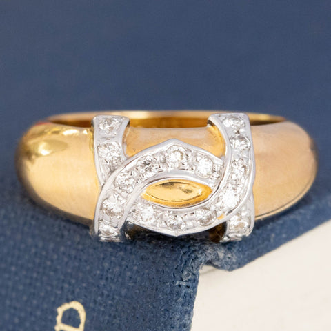 Double C Diamond Band by Cartier
