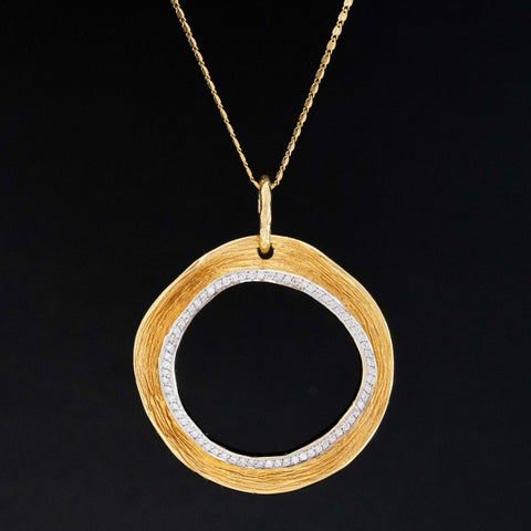 Free-form Diamond Pendant