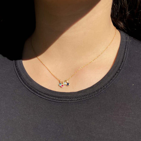 Gemstone Lollipop Bezel Pendant