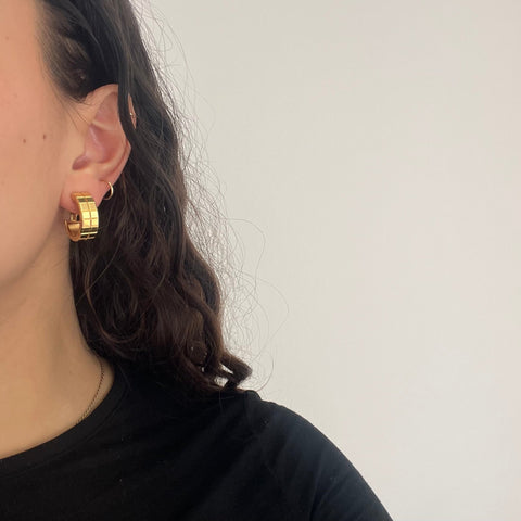 Ice Cube Double Hoop Earrings by Chopard