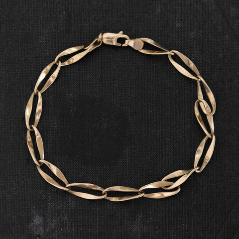Oval Link Bracelet, 14kt