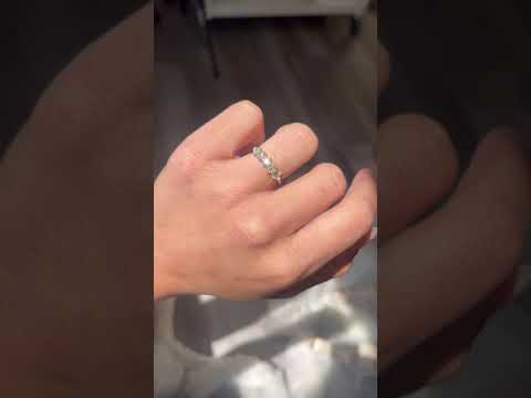 Video of .86ctw Old European Cut Diamond 5-Stone Band, vintage-inspired band with Old European Cut Diamonds, crafted in yellow gold