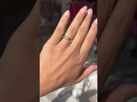Video of .44ctw Vintage Marquise Cut Diamond Eternity Band, vintage-inspired band with Antique Diamonds, crafted in yellow gold.